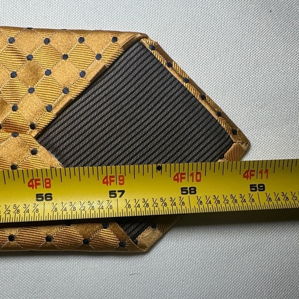 Nordstrom Yellow and Black Geometric Silk Tie